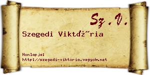 Szegedi Viktória névjegykártya