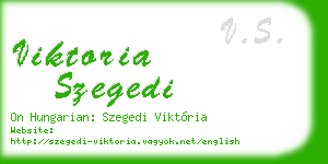viktoria szegedi business card